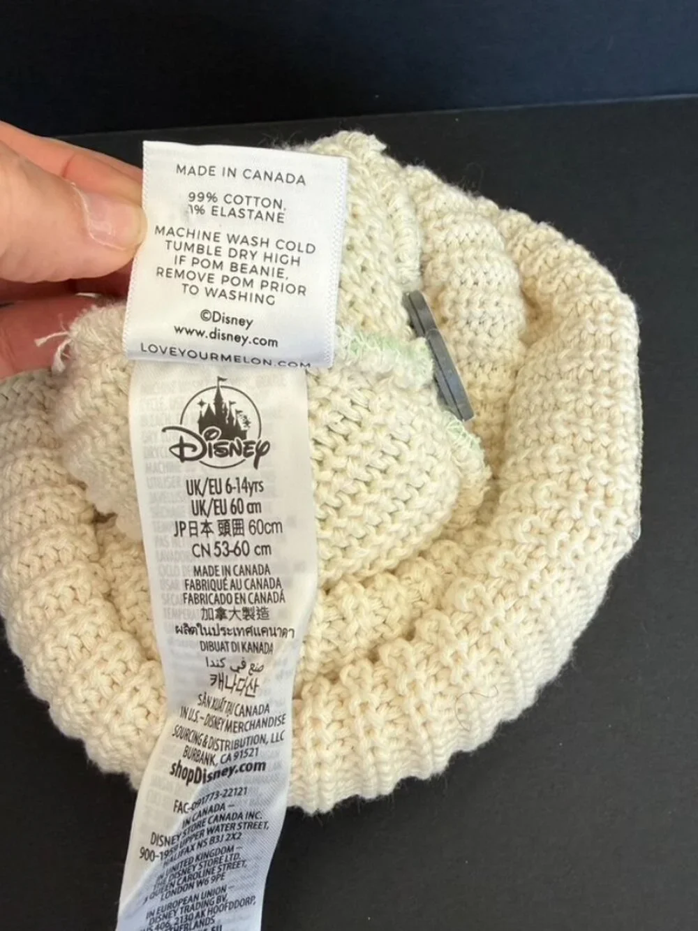 Disney X Love Your Melon Tiana Princess and the Frog Pom Beanie